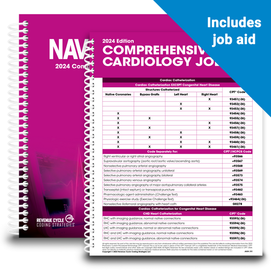 2024 Navigator® Comprehensive Cardiology Medical Coding Book