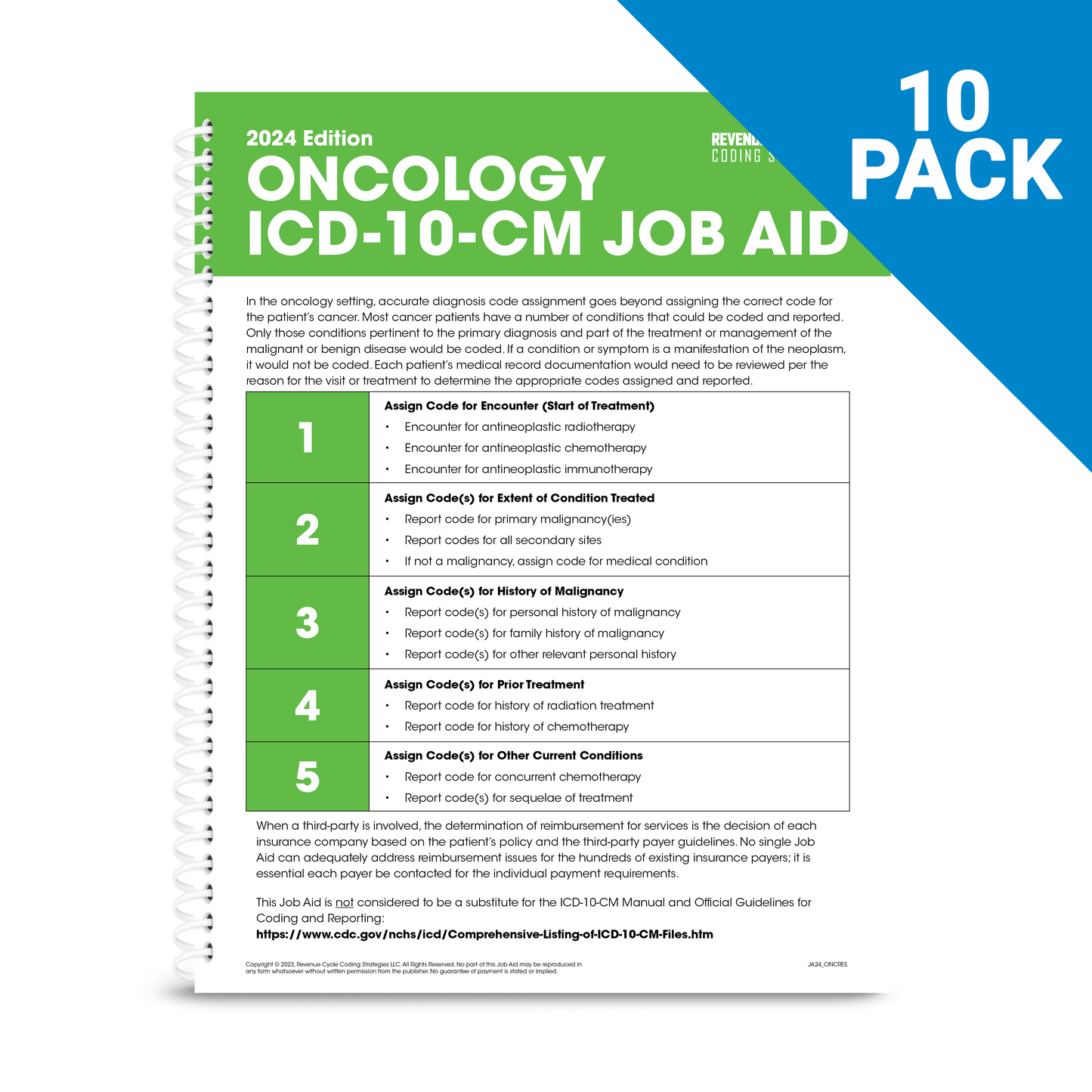2024 ICD-10-CM Oncology Resource 10 pack