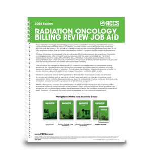 2025 eNav® Radiation Oncology Medical Coding Guide + Job Aid Bundle