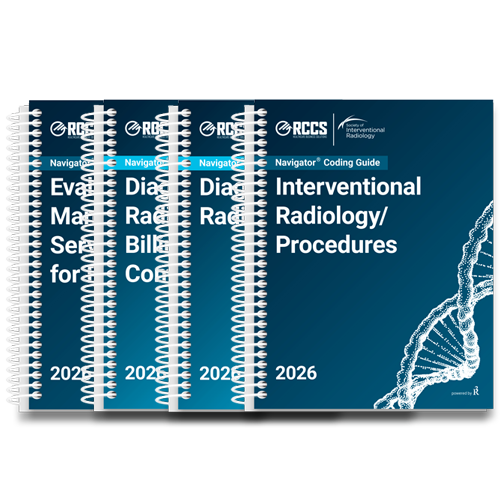 2026 Navigator® Radiology Physician Freestanding Medical Coding Guide Suite Combo